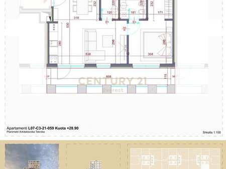 ZOGU I ZI, SHESIM APARTAMENT 1+1