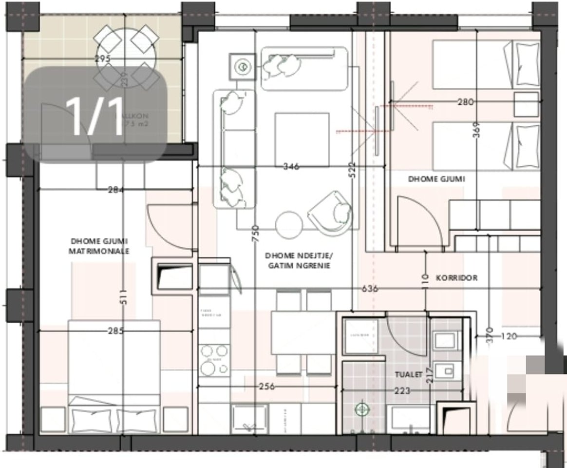 Apartamente 2+1  per shitje te Vlora Marine!