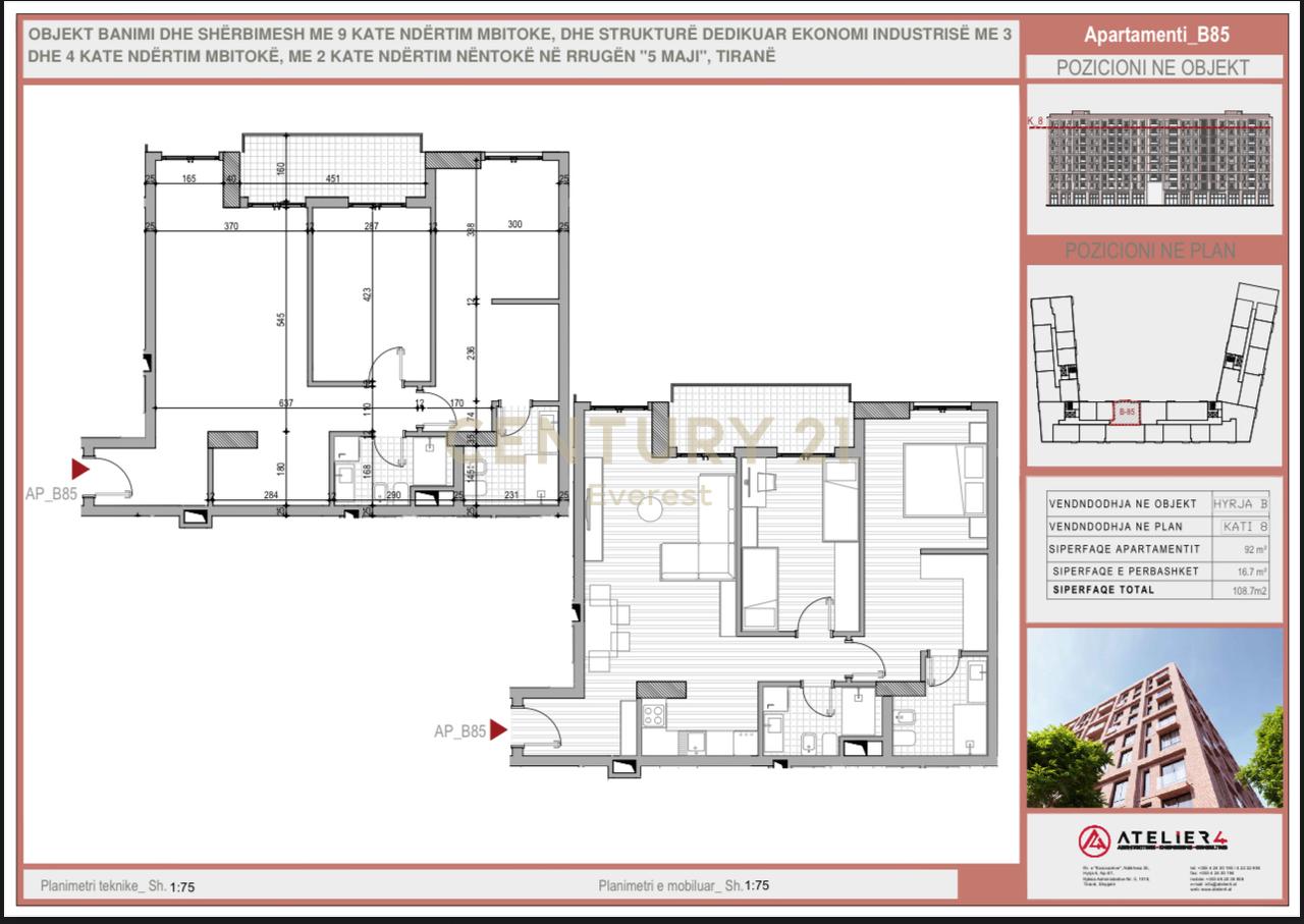 RRUGA 5 MAJI, SHESIM APARTAMENT 2+1+2