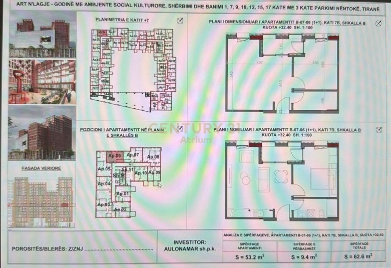Shitet Apartament 1+1 tek "Art N'Lagje",ne zonen e Varrit te Bamit!