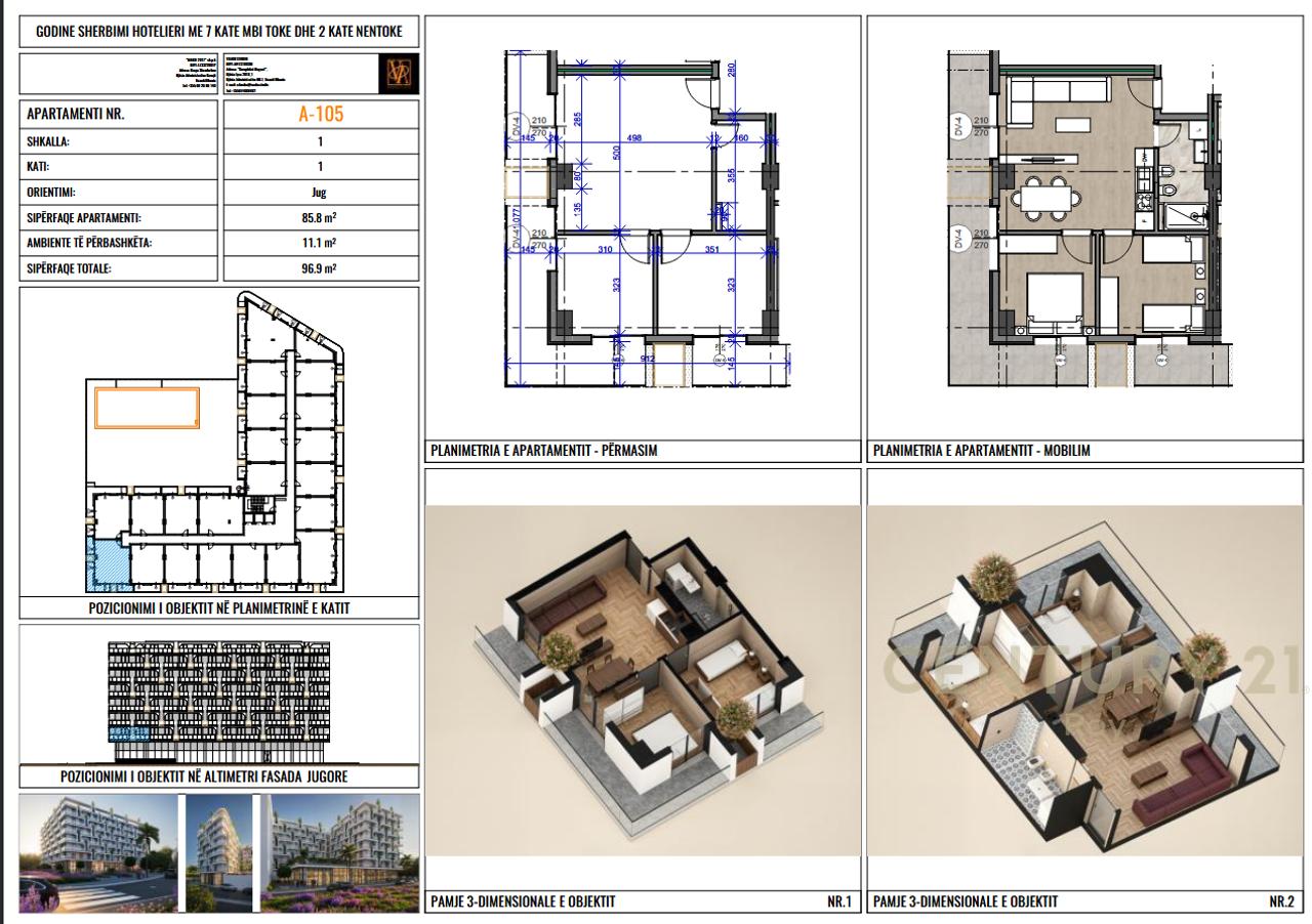 SHITET APARTAMENT 2+1!MUNDESI PAGESE ME KESTE!
