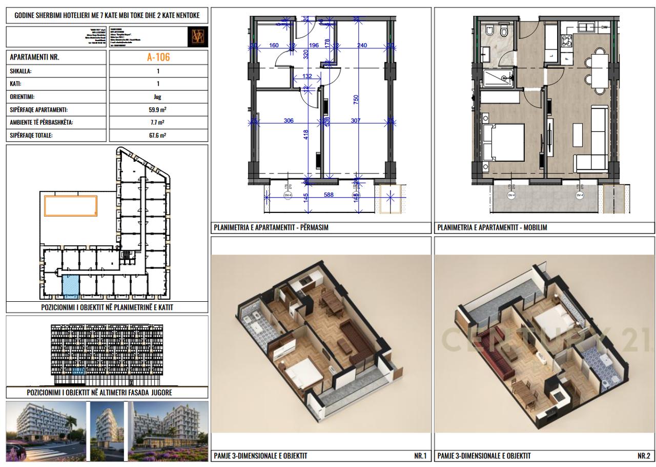 SHITET APARTAMENT 1+1!MUNDESI PAGESE ME KESTE!