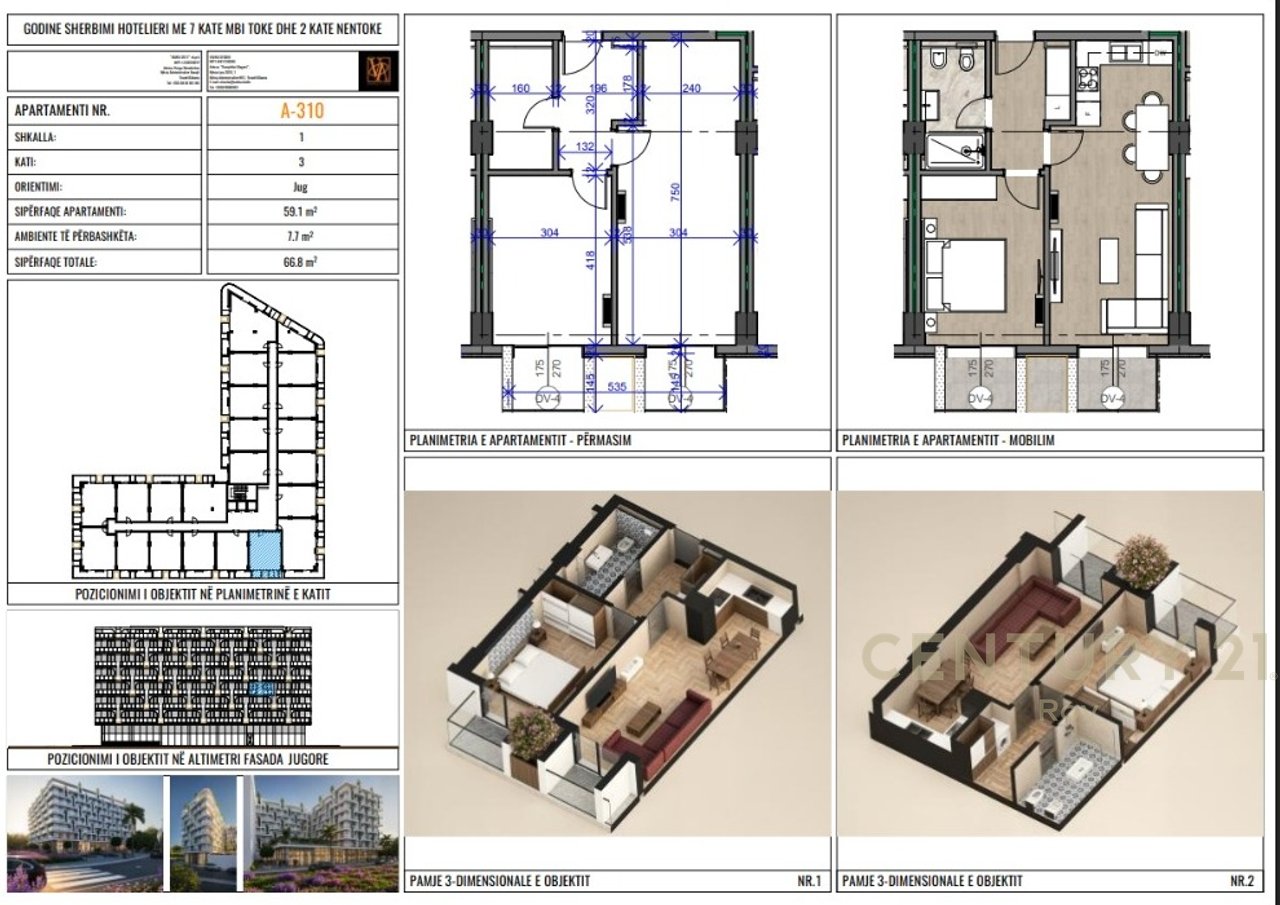 APARTAMENT 1+1 PER SHITJE NE GOLEM! MUNDESI PAGESE ME KESTE!