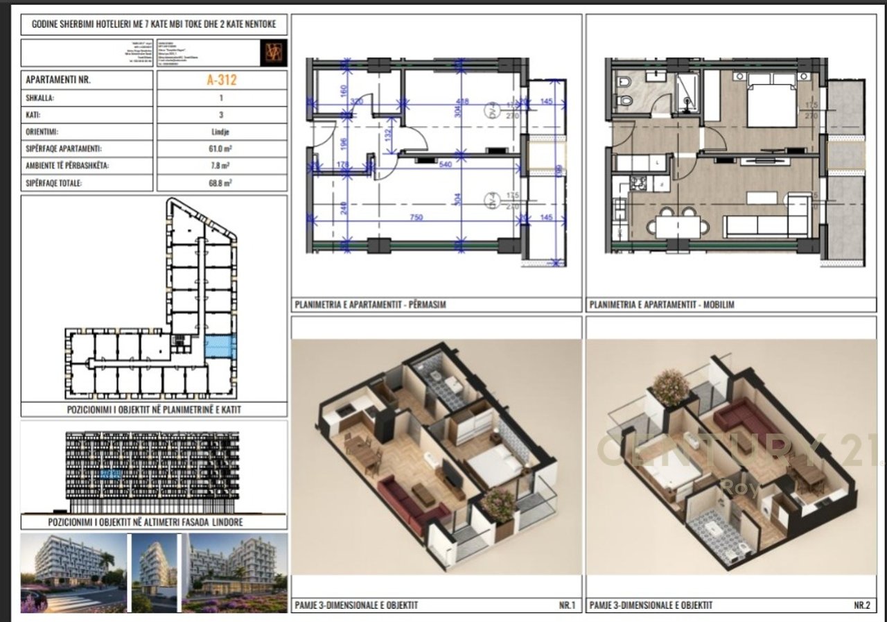 APARTAMENT 1+1 PER SHITJE NE GOLEM! MUNDESI PAGESE ME KESTE!