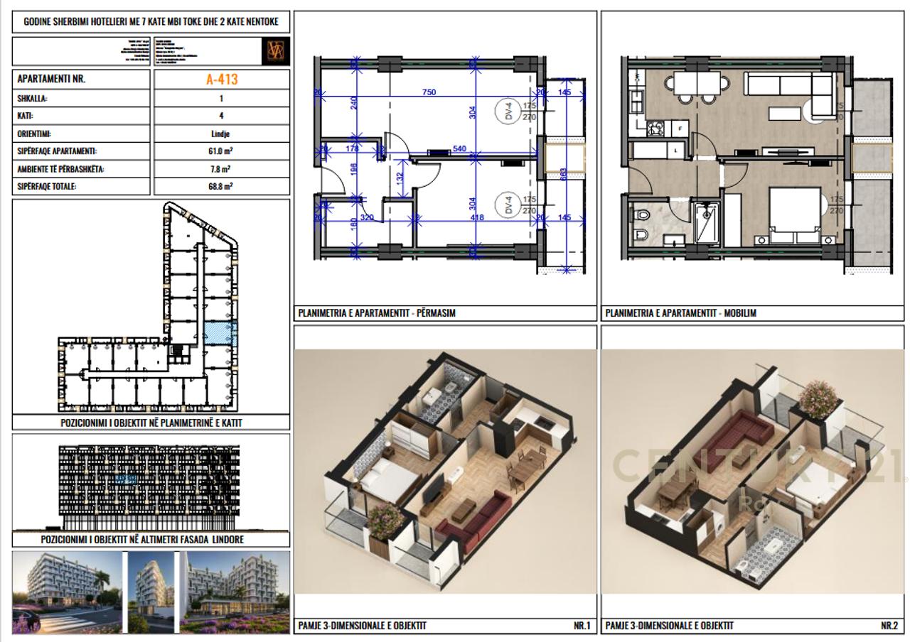 SHITET APARTAMENT 1+1! MUNDESI PAGESE ME KESTE!