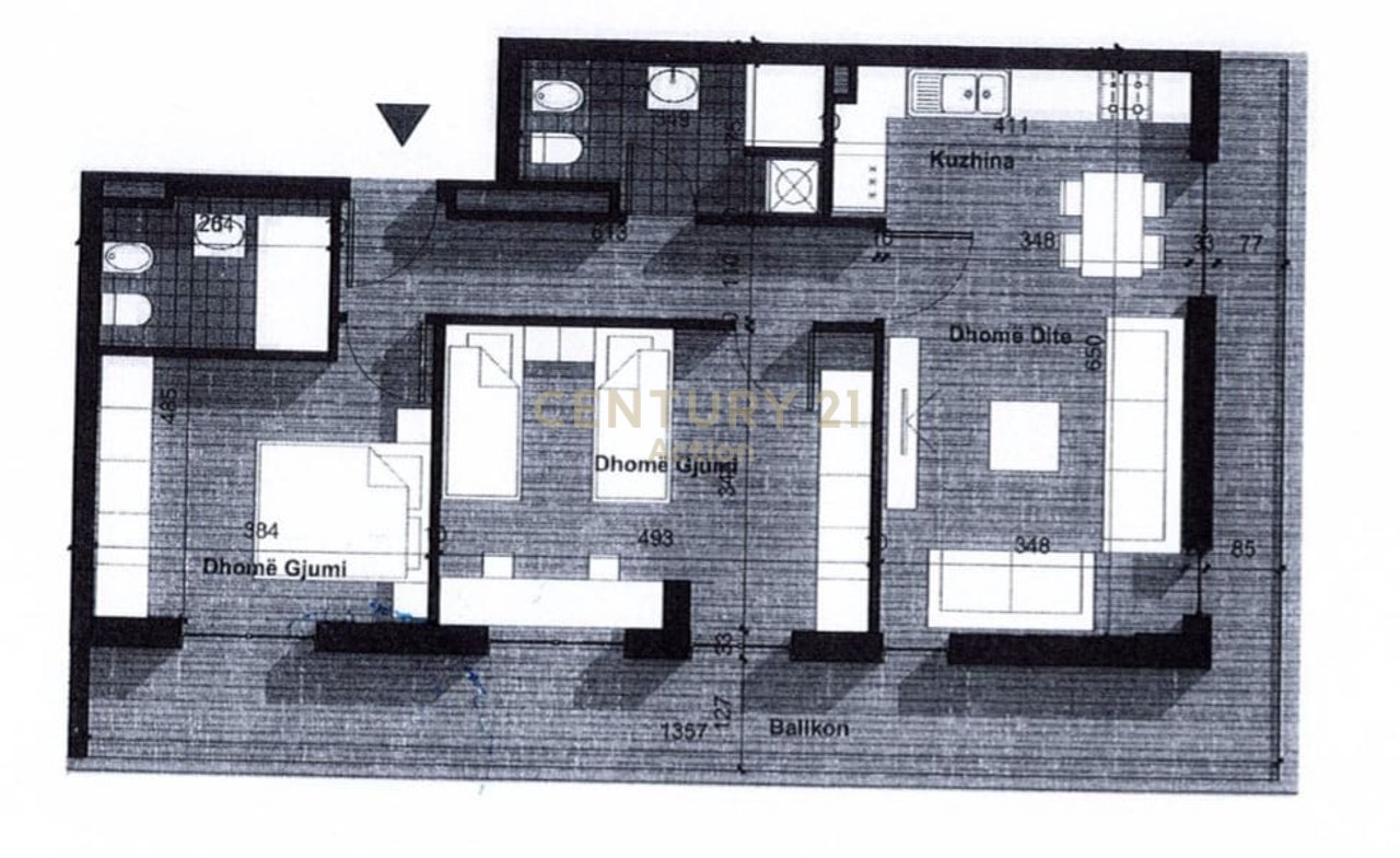 Shitet  Apartament 2+1+2
Kompleksi Univers City, QTU