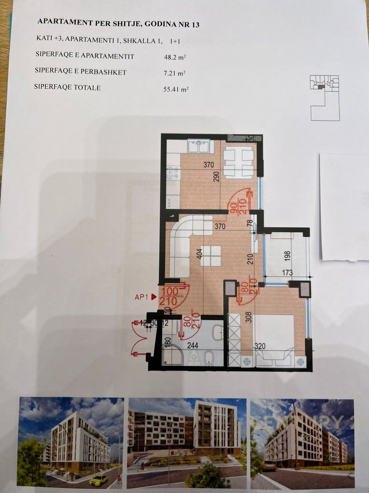 Apartament 1+1 Për Shitje në Golem, Durrës - 66,492€ | 55 m²