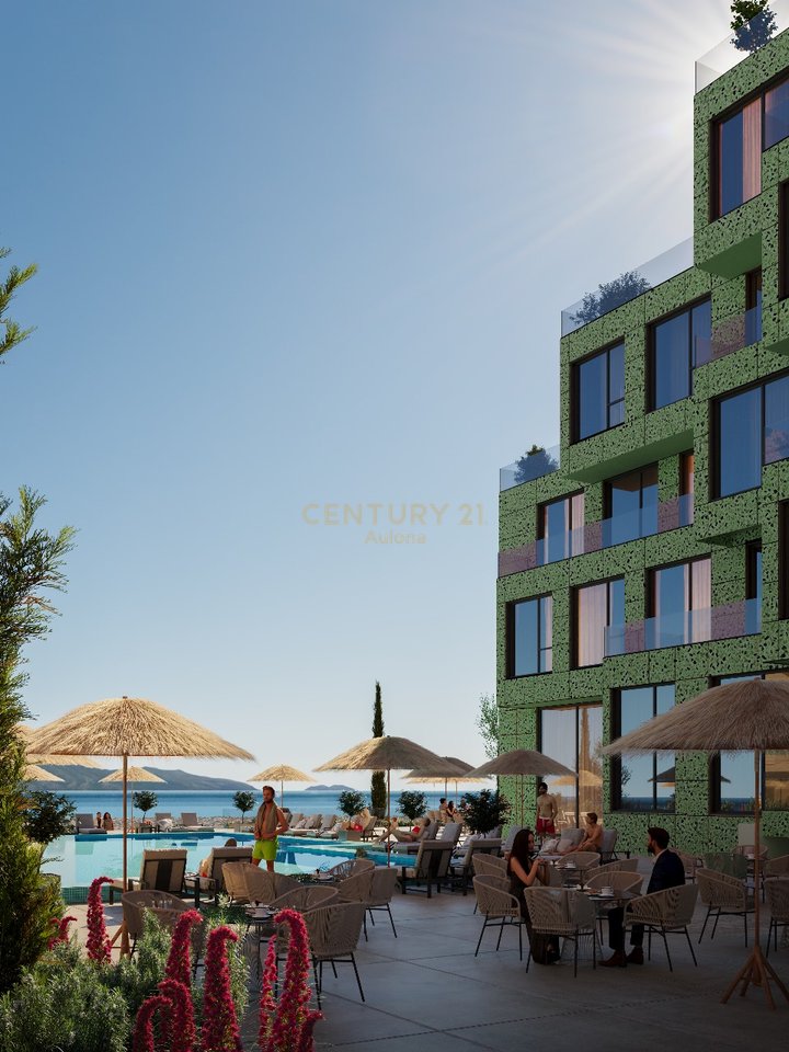 Apartament 1+1 për Shitje në Projekt të Ri me Pamje Anësore në Radhimë