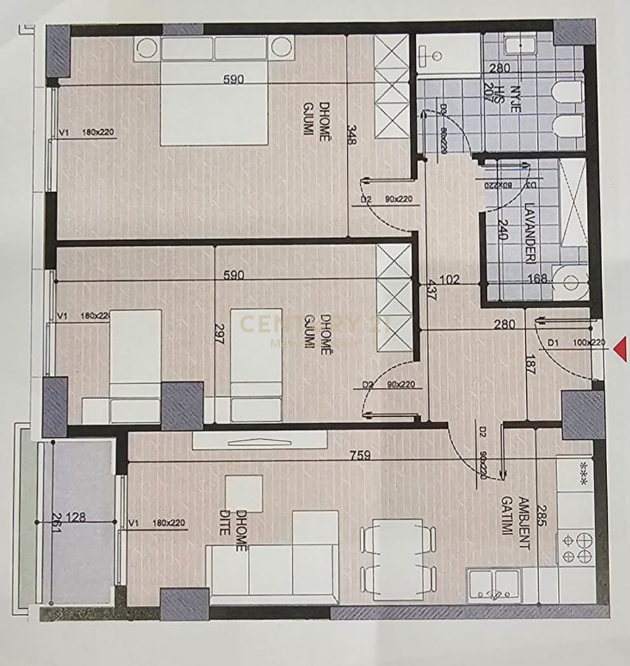Shesim Apartament 2+1+2 ne nje projekt ne ndertim - Ish Fusha Aviacionit!