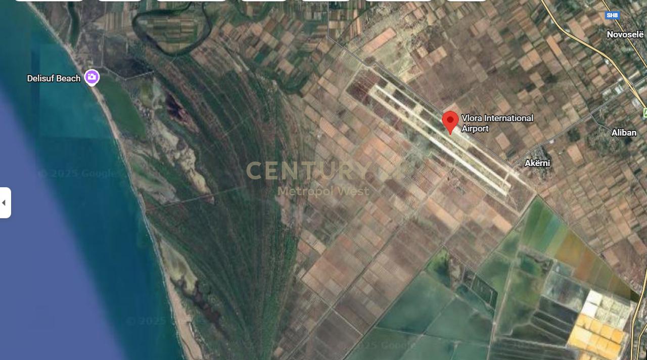 Tokë 6,500 m² në Shitje pranë Aeroportit të Vlorës !