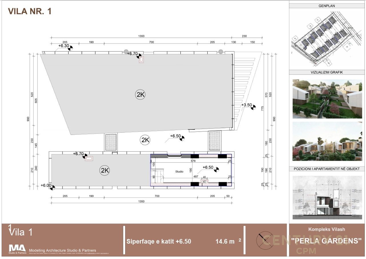 Shitet vilë 3 kateshe tek Perla Residence në Mjull - Bathore