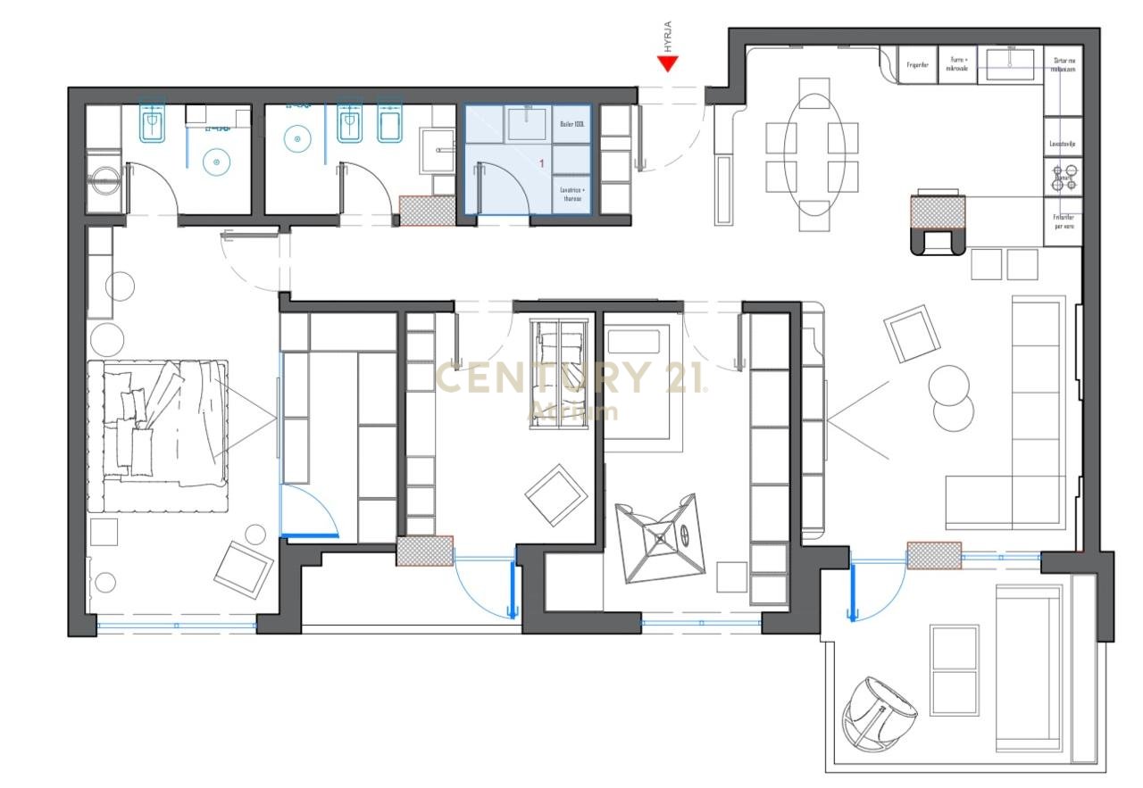 APPARTAMENTO IN VENDITA 3 + 1 + 2 A KODRA E DIELLIT 2!