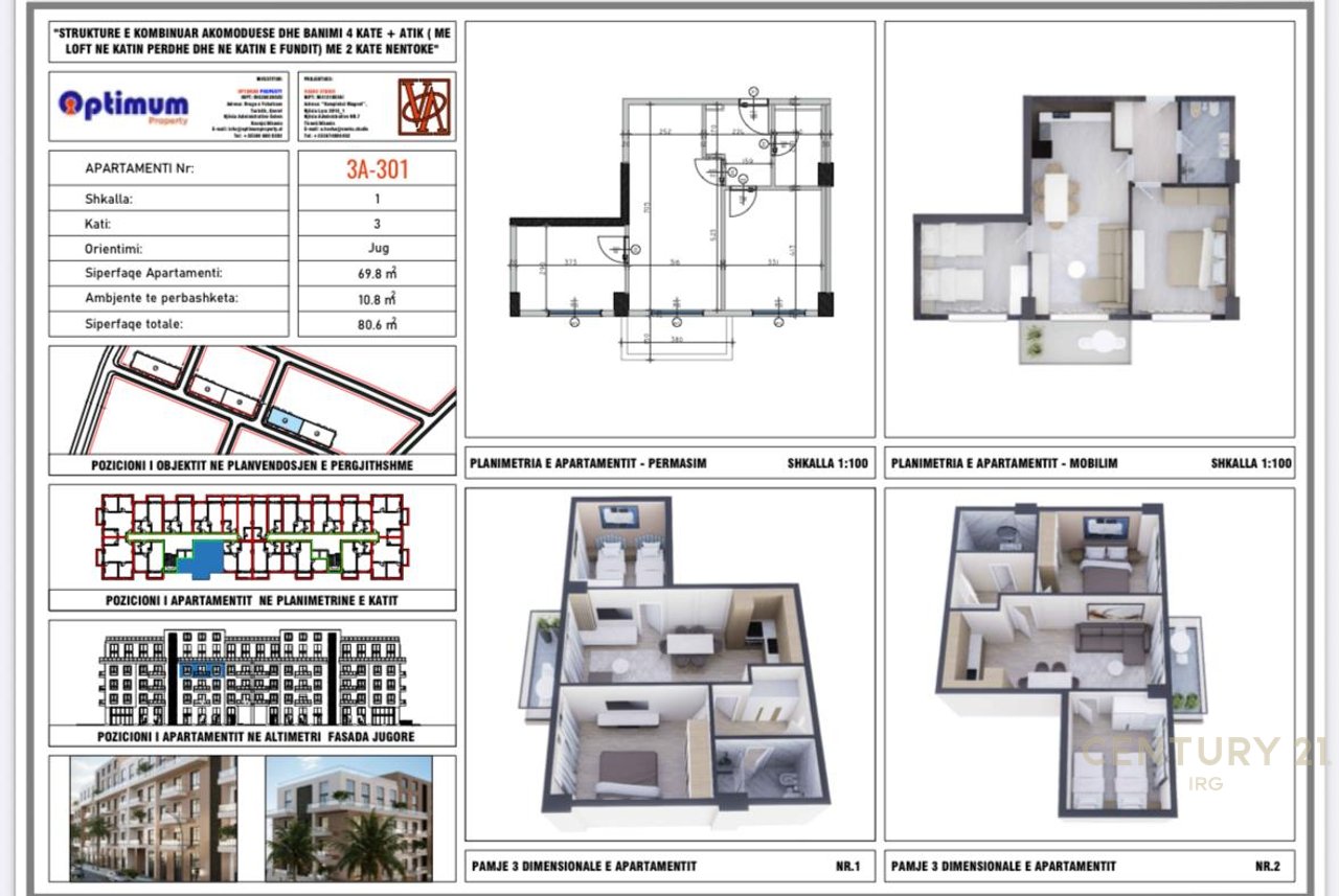 APPARTAMENTO 2 PIÙ 1 IN VENDITA ADRIA RESIDENCE, QERRET