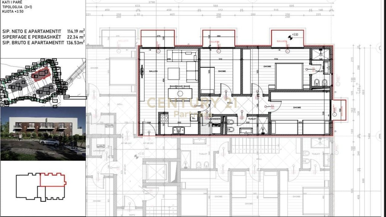 OKAZION! APARTAMENT 3+1+2 NE FARKE
OPSION KLERINGU