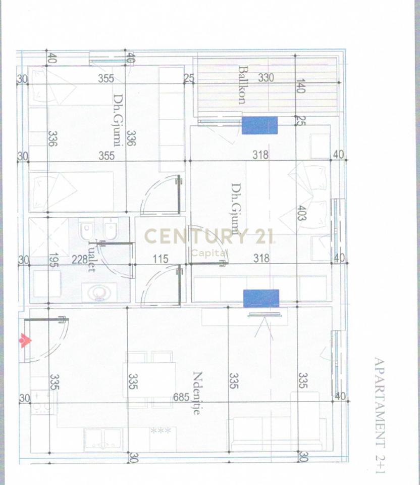 Shesim apartament 2+1 tek Tirana Entry!