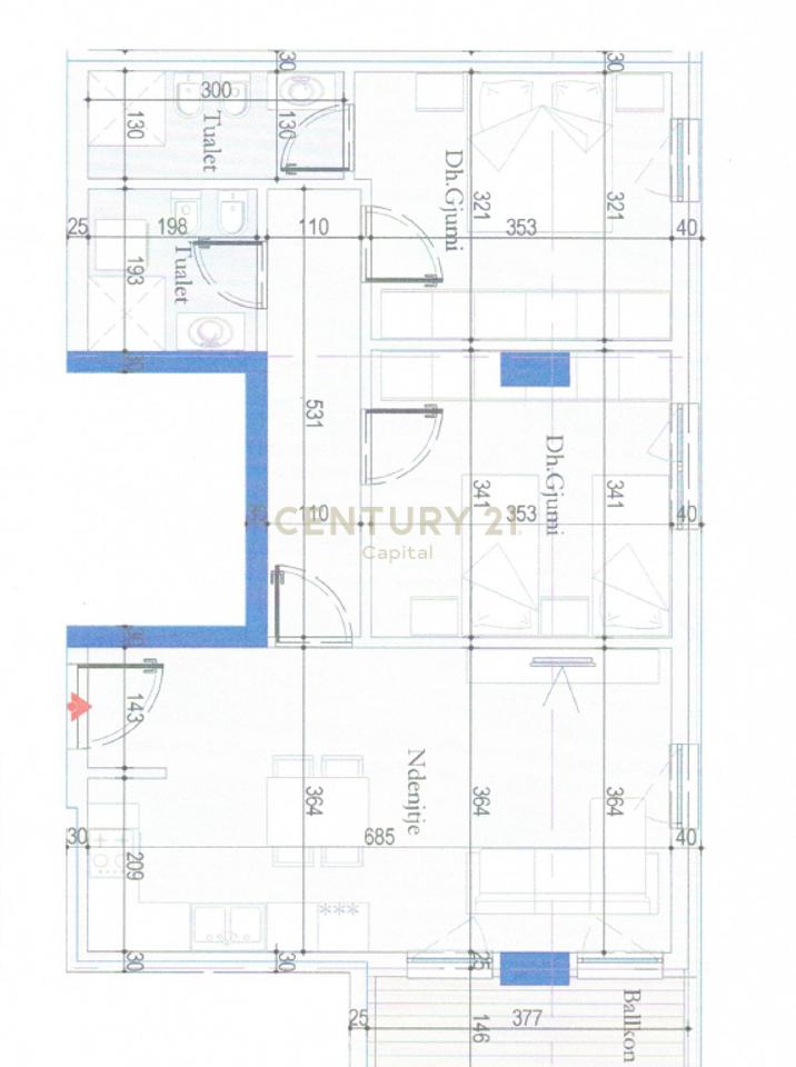Shesim apartment 2+1+2 in Tirana Entry!