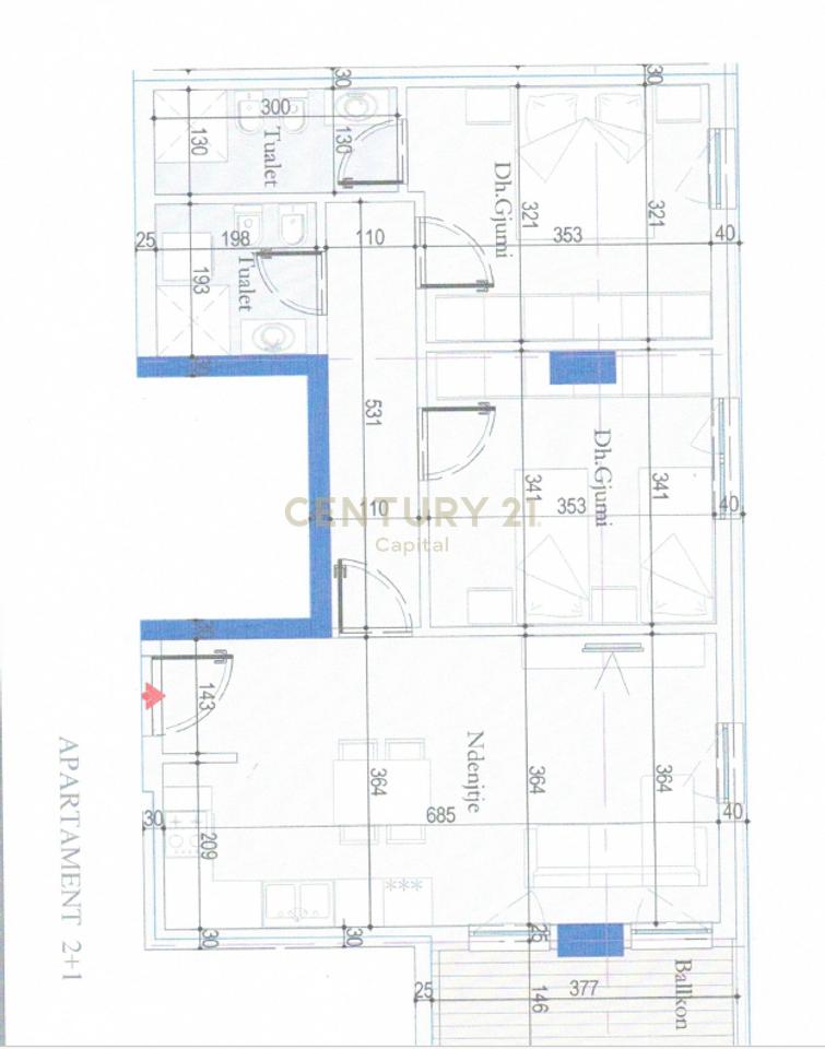 Apartment 2+1+2 near Tirana Entry!