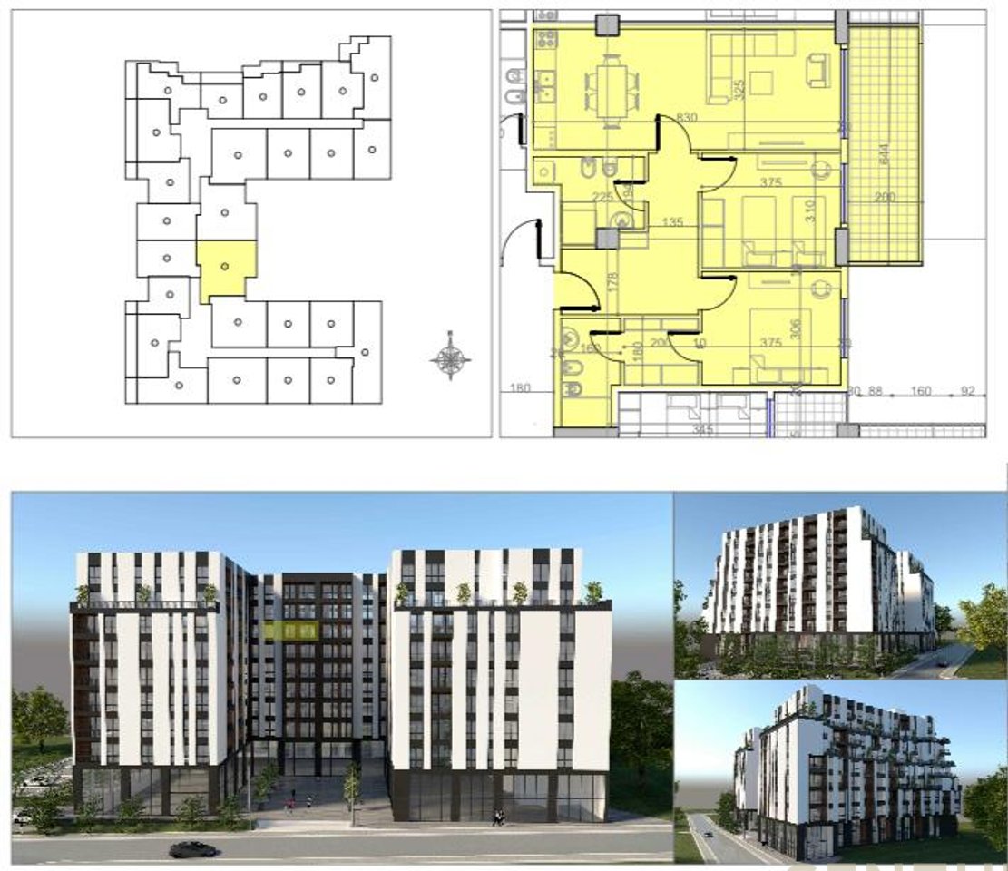 In vendita appartamento 2+1+2, a Belfiore, vicino alla strada principale a Paskuqan!