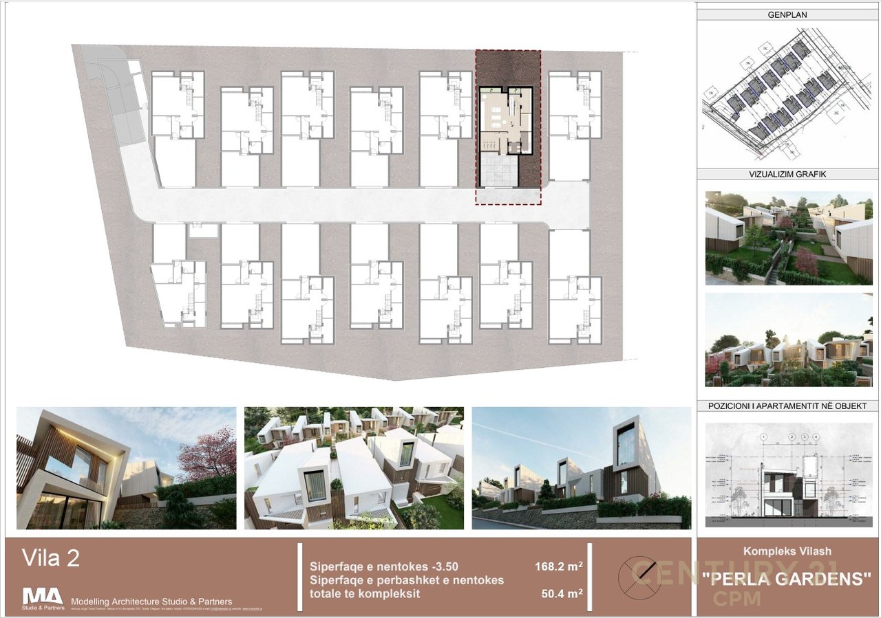 Shitet vilë 3 kateshe tek Perla Residence në Mjull - Bathore