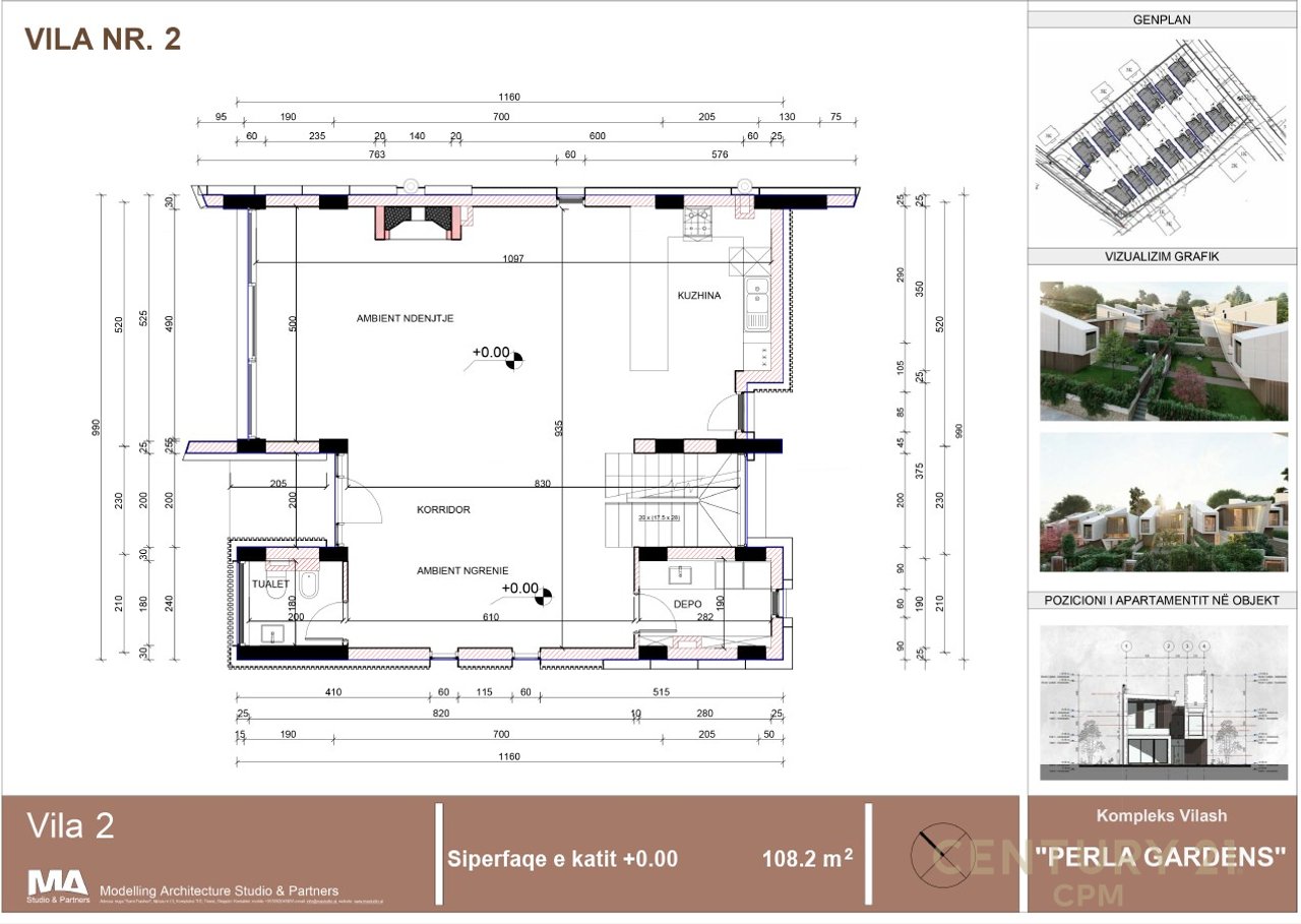 Shitet vilë 3 kateshe tek Perla Residence në Mjull - Bathore