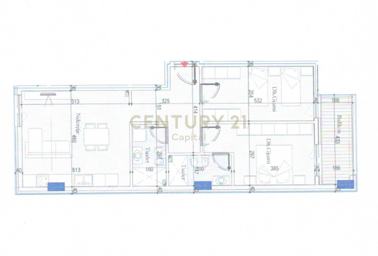Appartamento 2+1+2 in affitto a Tirana Ingresso!