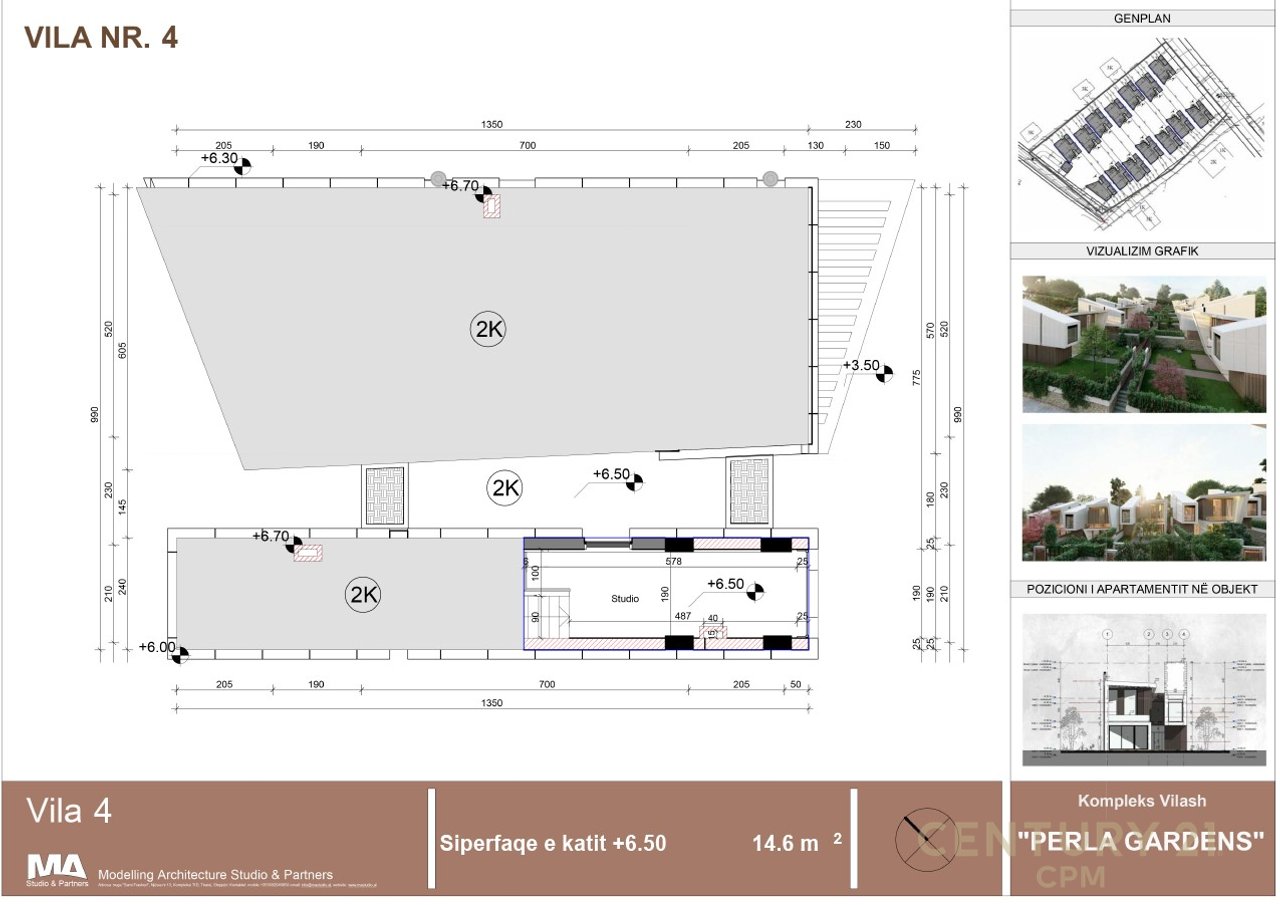 Shitet vilë 3 kateshe tek Perla Residence në Mjull - Bathore