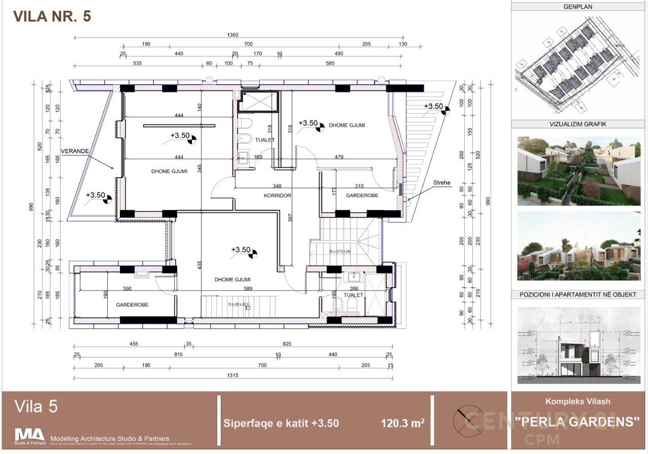 Shitet vilë 3 kateshe tek Perla Residence në Mjull - Bathore
