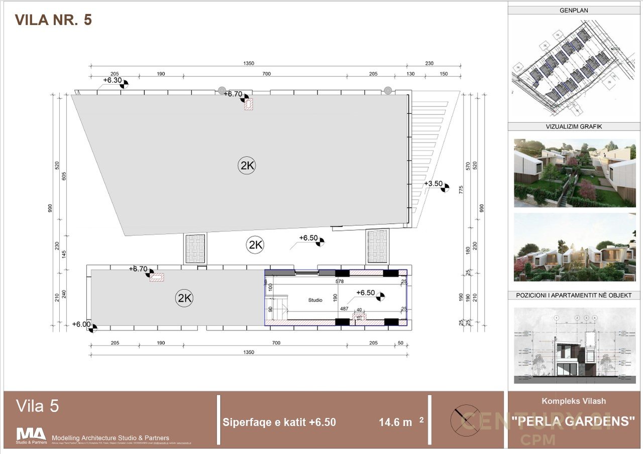 Shitet vilë 3 kateshe tek Perla Residence në Mjull - Bathore