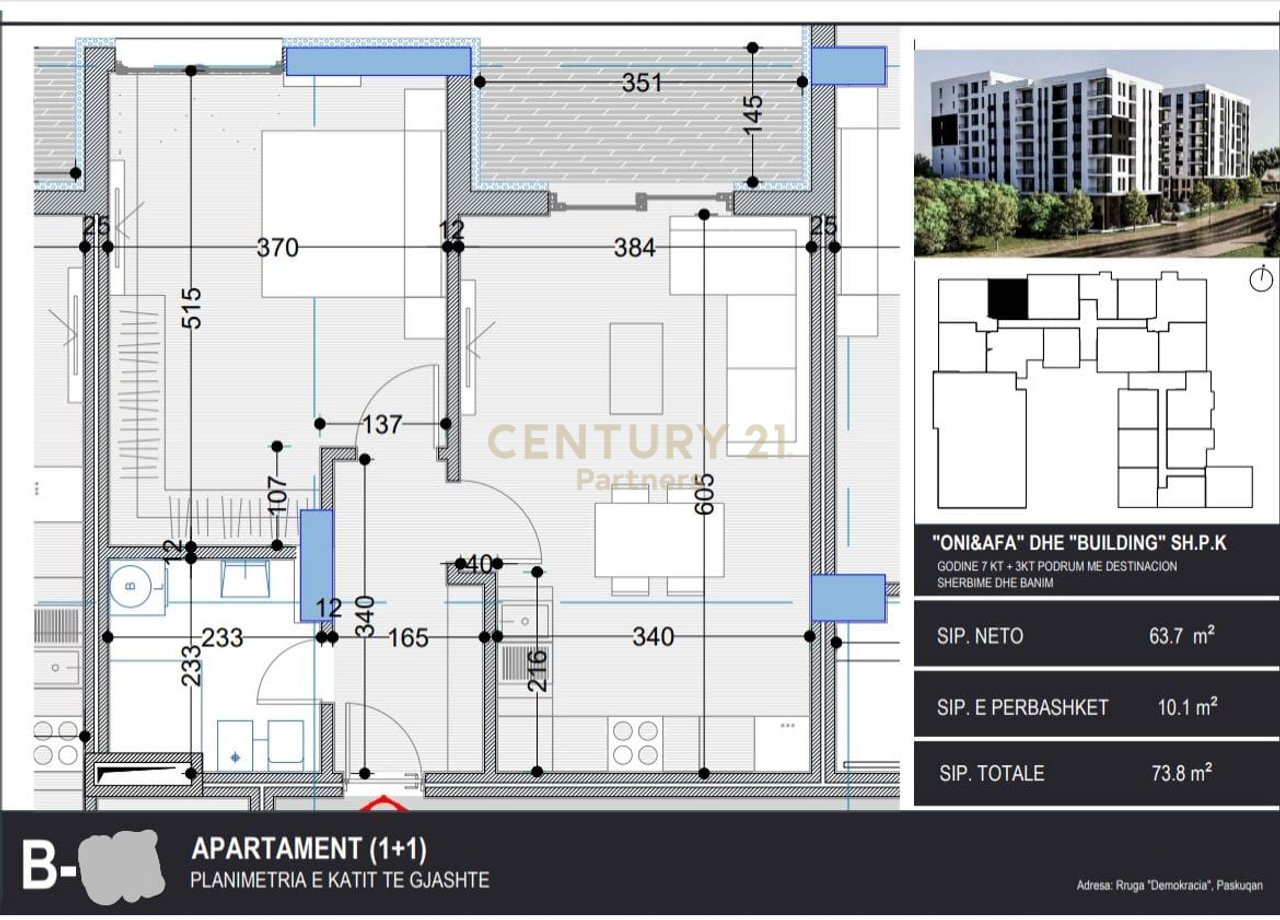 APPARTAMENTO SHESIM 1+1 AL BELFIORE RESIDENCE II, Paskuqan!