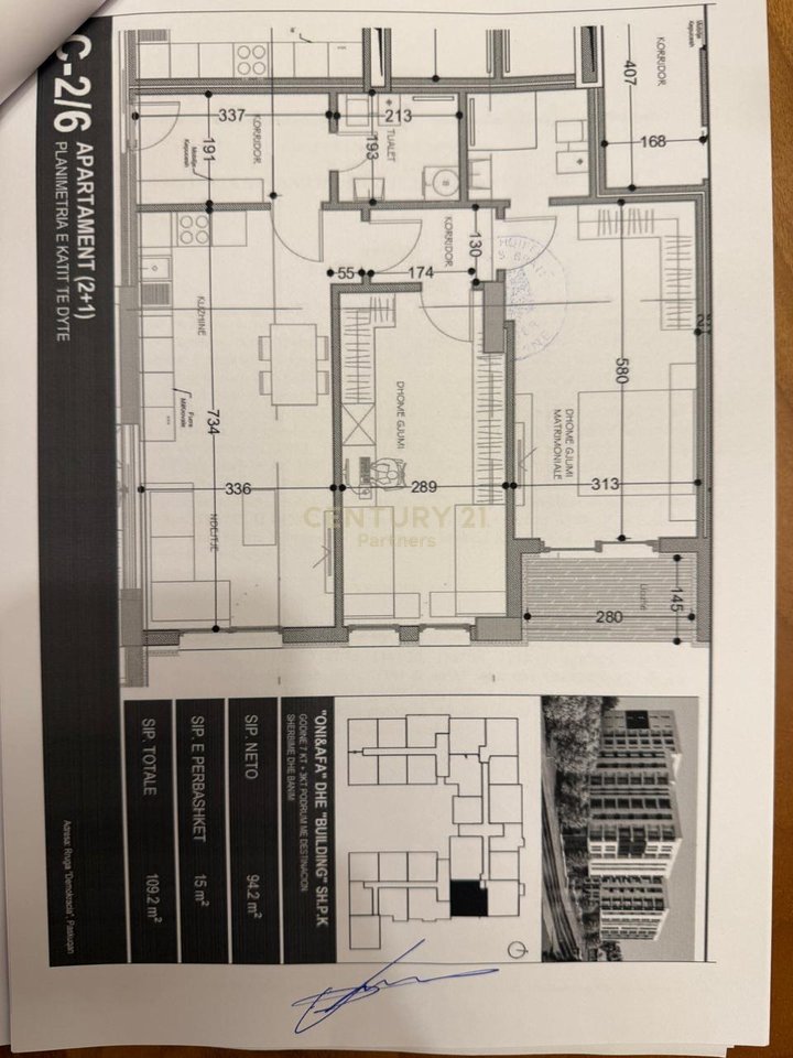 SHESIM APARTAMENT 2+1+2 TEK BELFIORE  RESIDENCE  II, Paskuqan!