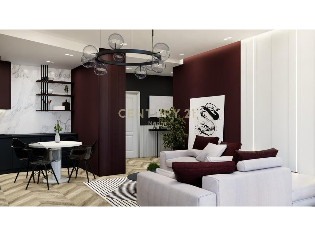 Apartment for Sale 1+1 + Parking Space, Lake View Residence, Lake of Tirana