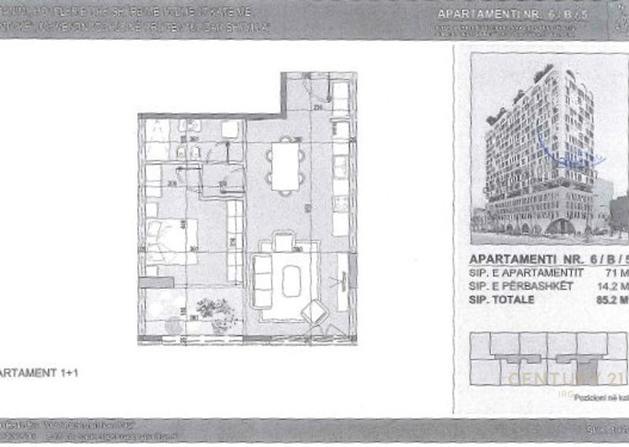 Appartamento 1+1 e posto auto in vendita, Torre Bianca, Comune di Parigi!