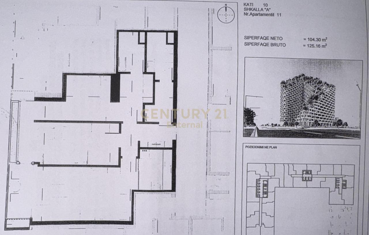Appartamento in vendita 2+1+2 nella residenza 'Lion Park 2', Via Dritan Hoxha