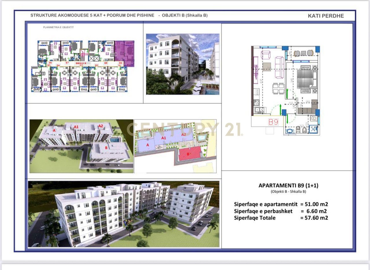 FILLUAN SHITJET! APARTAMENT 1+1 NE REZIDENCEN ME TE RE NE GOLEM  !