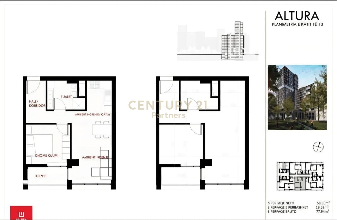 APPARTAMENTO 1+1 VICINO AL CENTRO COMMERCIALE ALTURA, NUOVO BOULEVARD