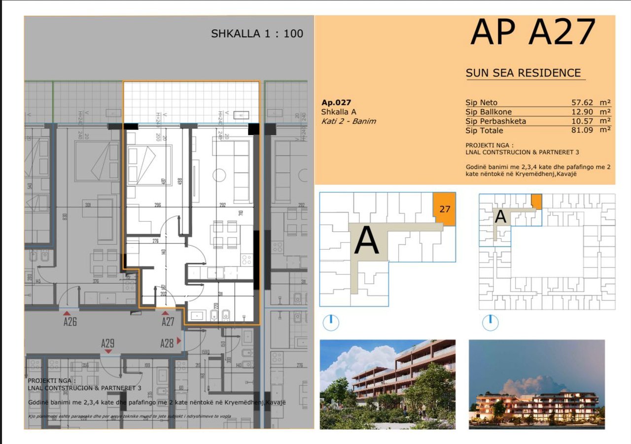 APPARTAMENTO 1+1 IN VENDITA NELLA NUOVA RESIDENZA A GOLEM, SUN SEA RESIDENCE!! POSSIBILITÀ DI PAGAMENTO A RATE!!