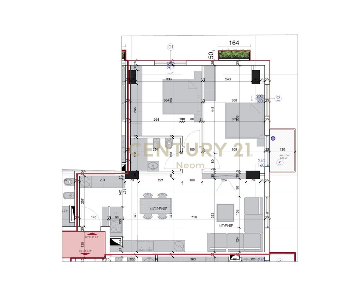 Apartament 2+1në Shitje në Ali Demi, Tiranë