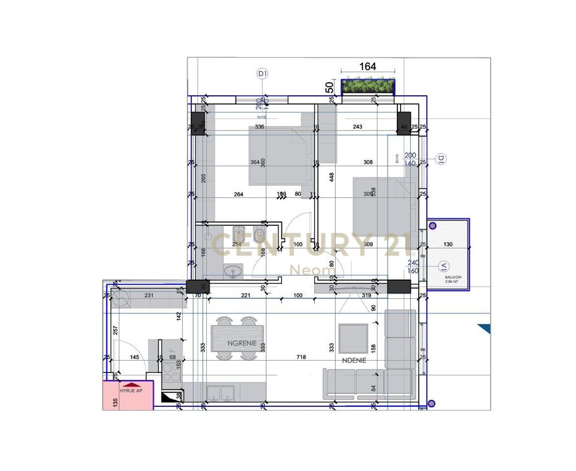 2+1 Apartment for Sale in Ali Demi, Tirana