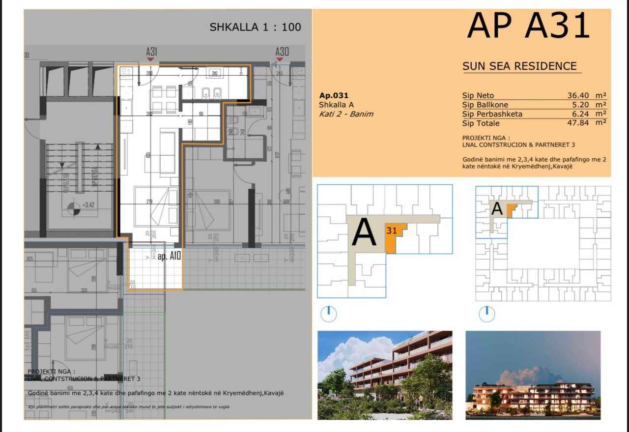 MONOLOCALE IN VENDITA NELLA NUOVA RESIDENZA A GOLEM, SUN SEA RESIDENCE!! POSSIBILITÀ DI PAGAMENTO A RATE!!