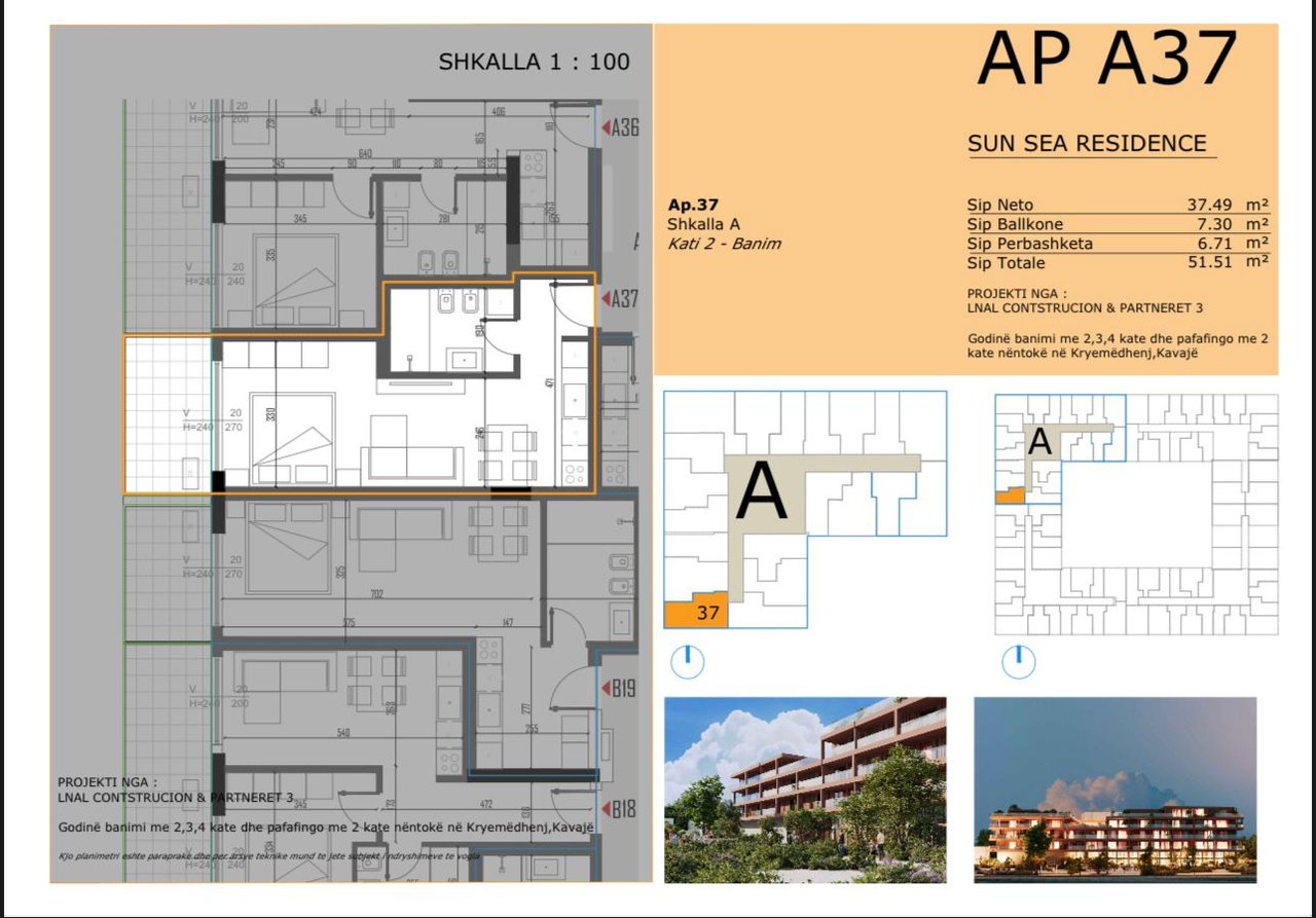 MONOLOCALE IN VENDITA NELLA NUOVA RESIDENZA A GOLEM, SUN SEA RESIDENCE!! POSSIBILITÀ DI PAGAMENTO A RATE!!