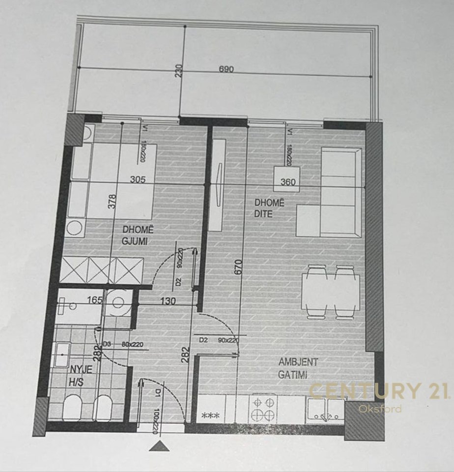 Appartamento 1+1 in vendita, ex campo di aviazione!