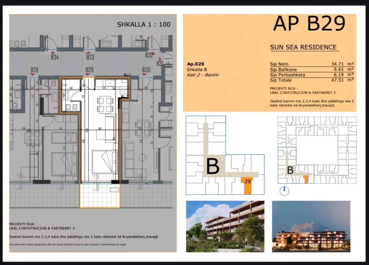 MONOLOCALE IN VENDITA NELLA NUOVA RESIDENZA A GOLEM, SUN SEA RESIDENCE!! POSSIBILITÀ DI PAGAMENTO A RATE!!