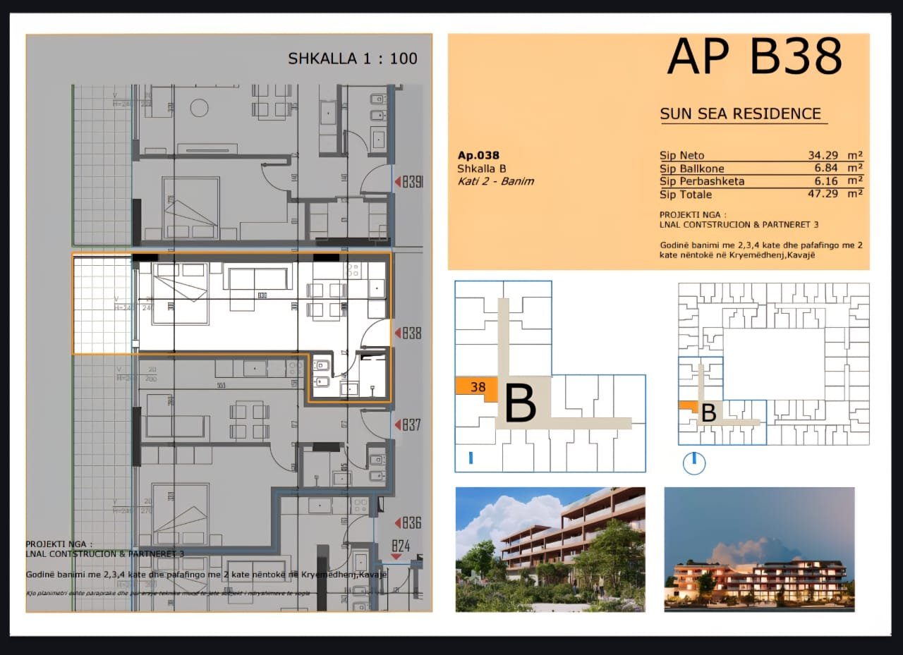 MONOLOCALE IN VENDITA NELLA NUOVA RESIDENZA A GOLEM, SUN SEA RESIDENCE!! POSSIBILITÀ DI PAGAMENTO A RATE!!