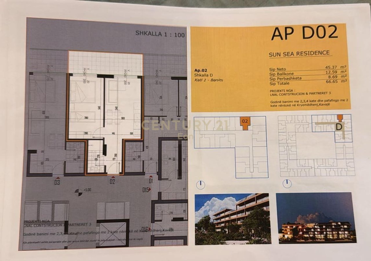 APPARTAMENTO 1+1 IN VENDITA NELLA NUOVA RESIDENZA A GOLEM, SUN SEA RESIDENCE!!