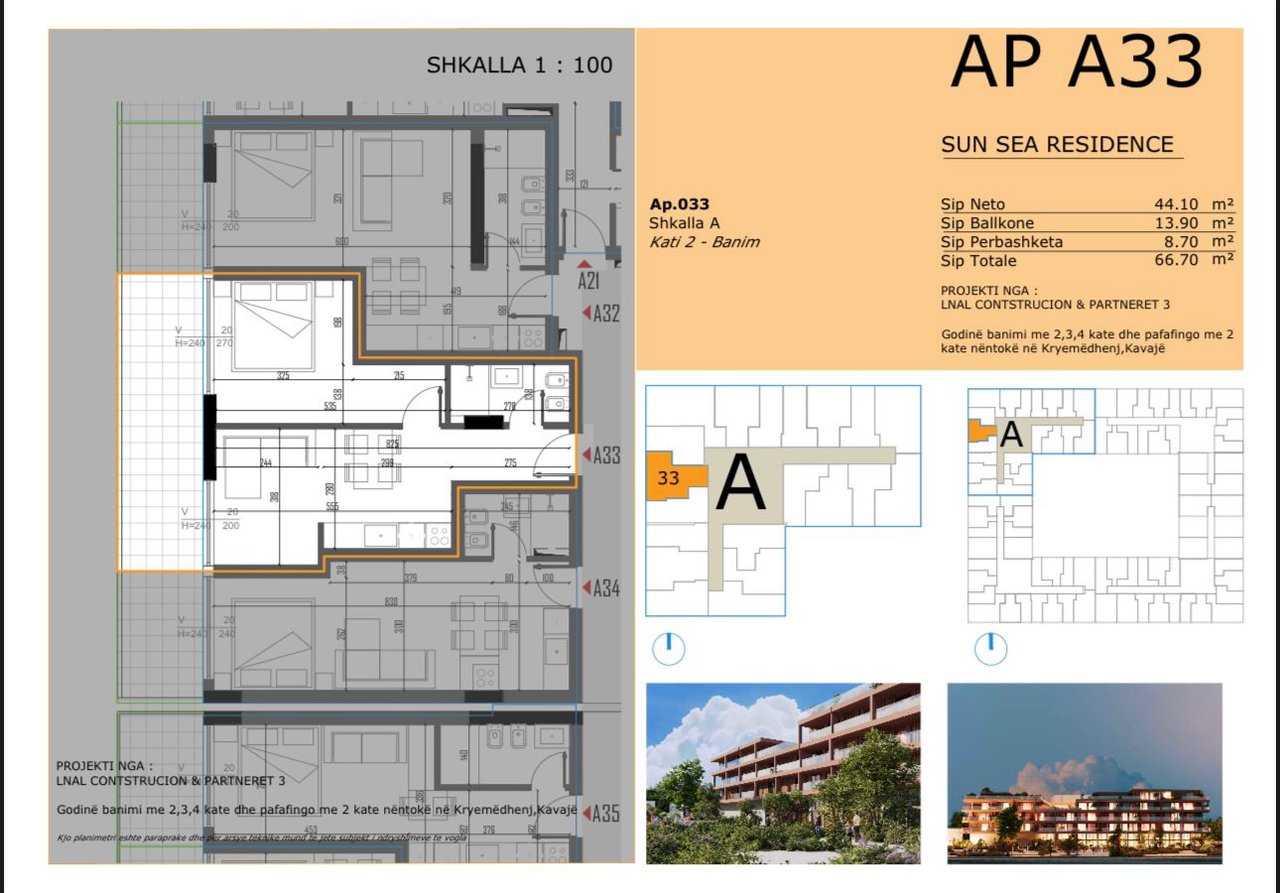 APPARTAMENTO 1+1 IN VENDITA NELLA NUOVA RESIDENZA A GOLEM, SUN SEA RESIDENCE!! POSSIBILITÀ DI PAGAMENTO A RATE!!