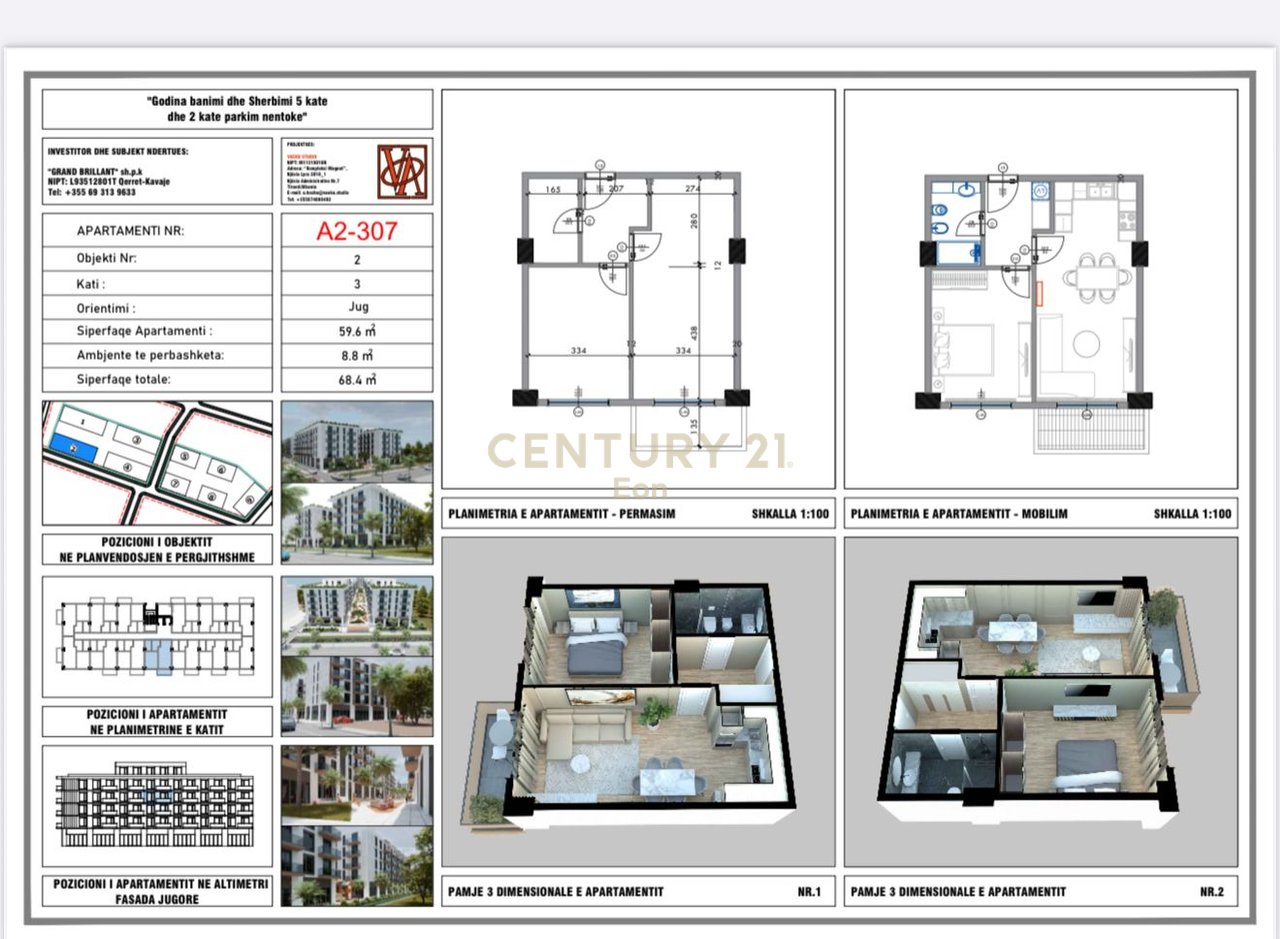 APPARTAMENTO 1+1 IN VENDITA A QERRET, PALM PARADISE!