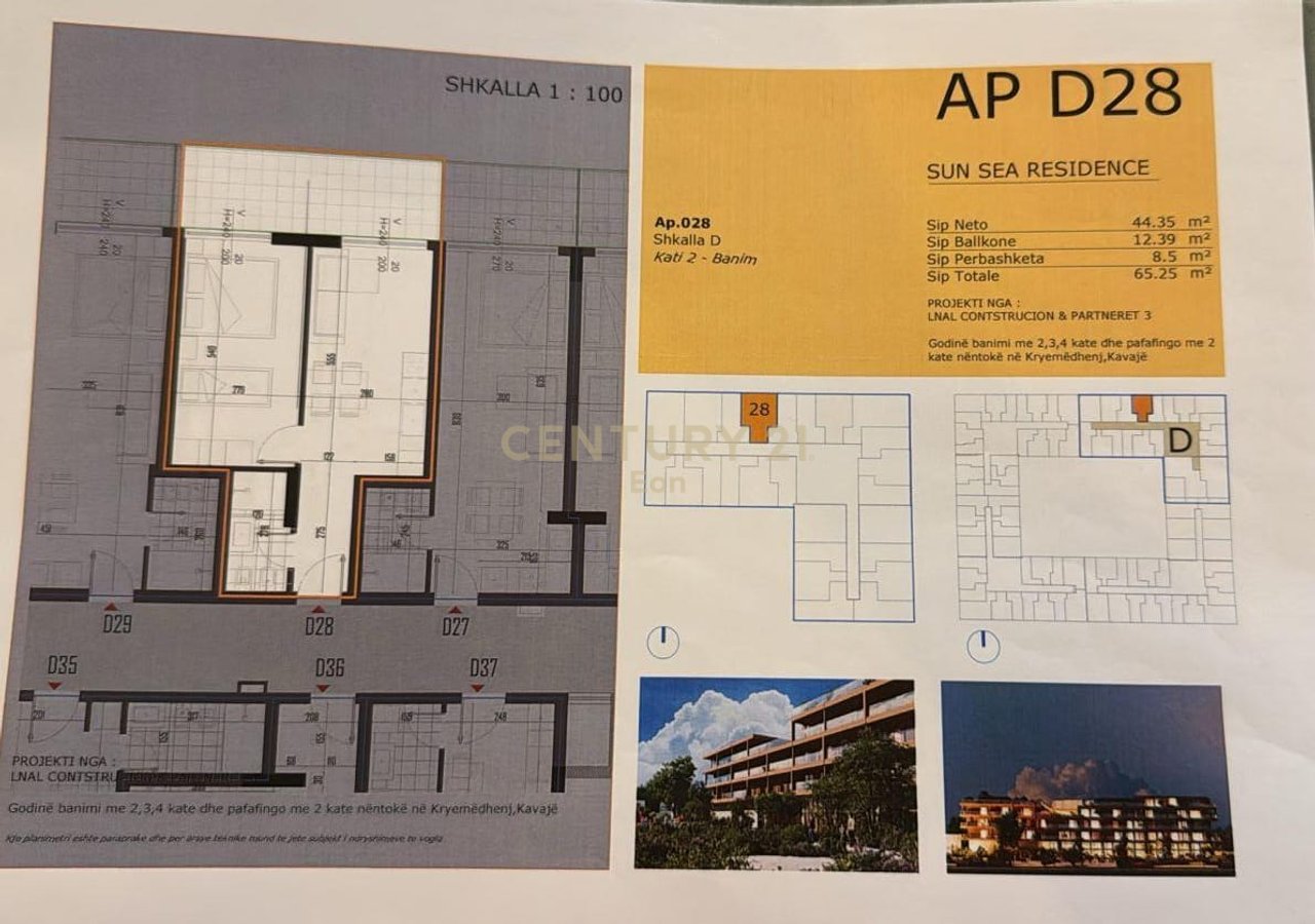 APPARTAMENTO 1+1 IN VENDITA NELLA NUOVA RESIDENZA A GOLEM, SUN SEA RESIDENCE!!