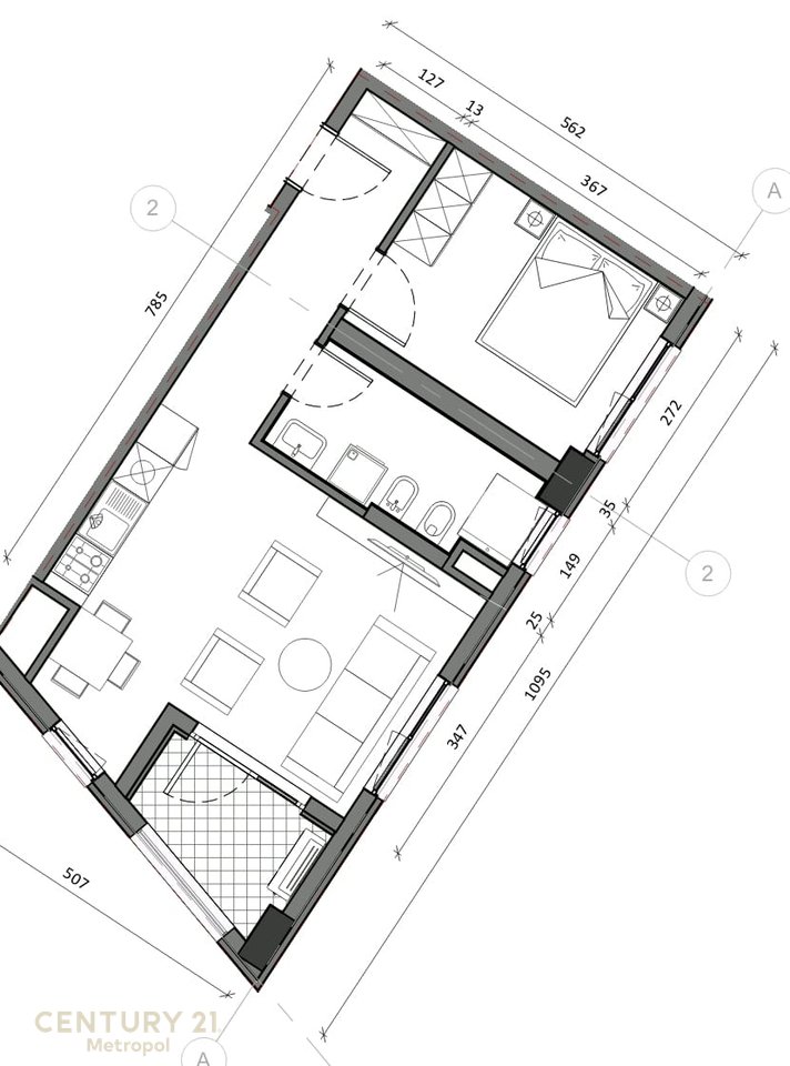 SHITET APARTAMENT 1+1 NE REZIDENCEN KAIMI !
