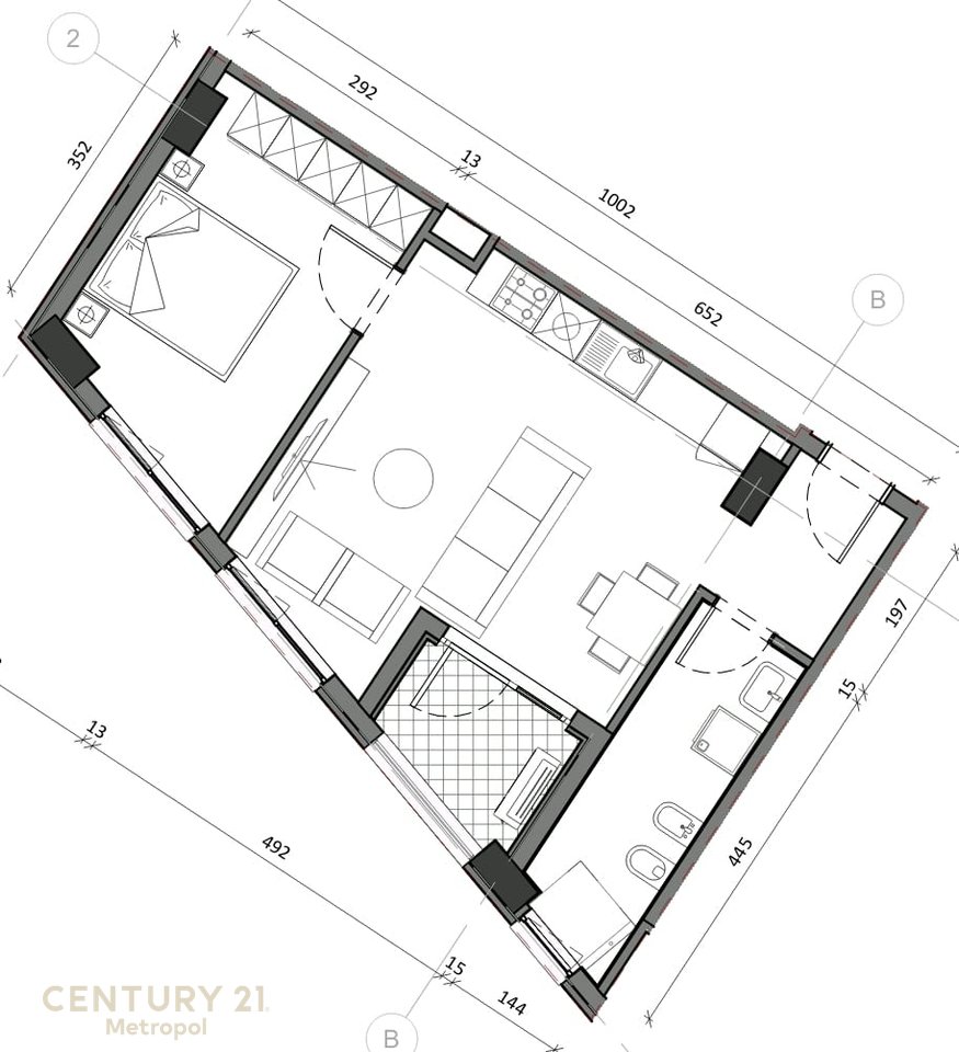 SHITET APARTAMENT 1+1 NE REZIDENCEN KAIMI !