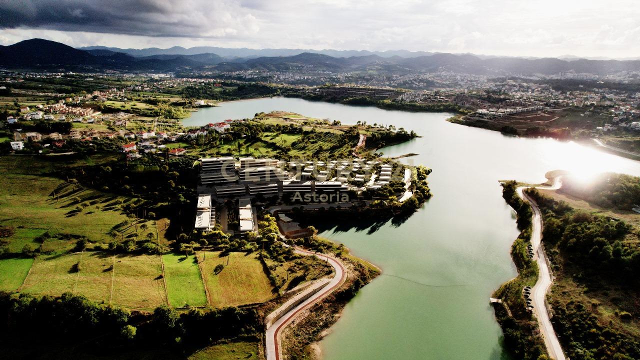 1+1 apartment with balcony, veranda, and lake view at Farka Lake Front residence